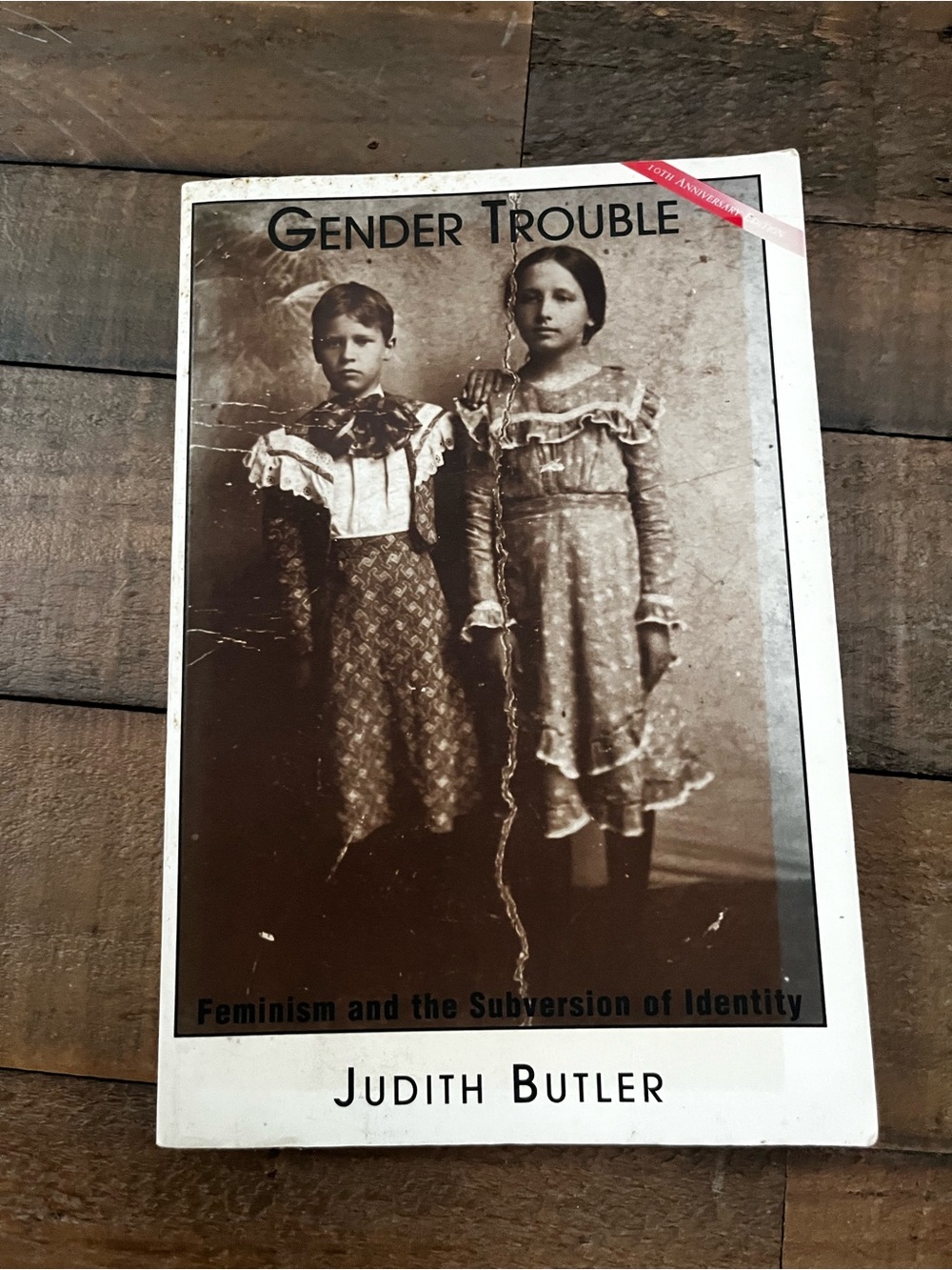 Gender Trouble by Judith Butler — White & Sepia Cover